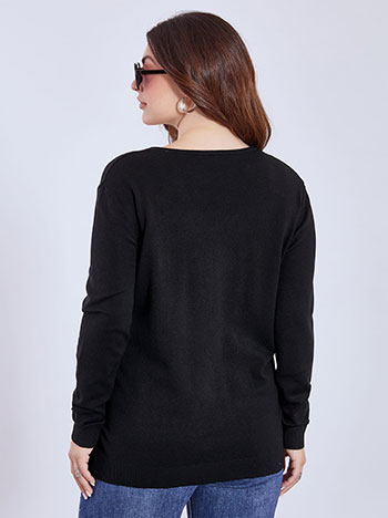 Πουλόβερ με ριπ λεπτομέρειες WT1042.4380+9 φωτογραφία