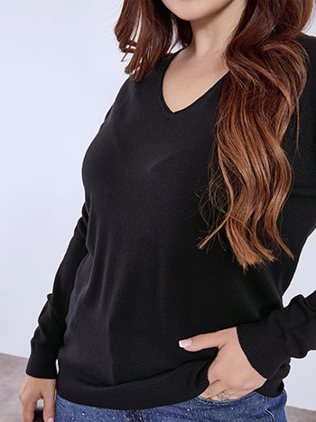 Πουλόβερ με ριπ λεπτομέρειες WT1042.4380+9 φωτογραφία