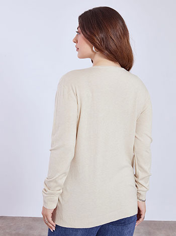 Πουλόβερ με ριπ λεπτομέρειες WT1042.4380+10 φωτογραφία