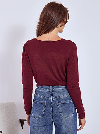 Πουλόβερ με ριπ λεπτομέρειες WT1042.4380+12 φωτογραφία