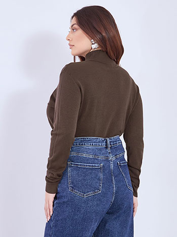 Πουλόβερ μονόχρωμο WT1042.4381+3 φωτογραφία