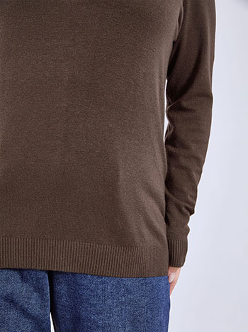 Πουλόβερ μονόχρωμο WT1042.4381+3 φωτογραφία