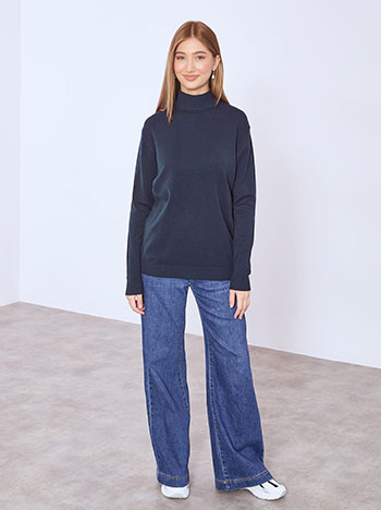 Πουλόβερ μονόχρωμο WT1042.4381+7 φωτογραφία