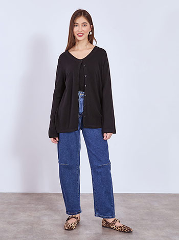 Ζακέτα πλεκτή με απαλή υφή WT1042.5001+4 φωτογραφία