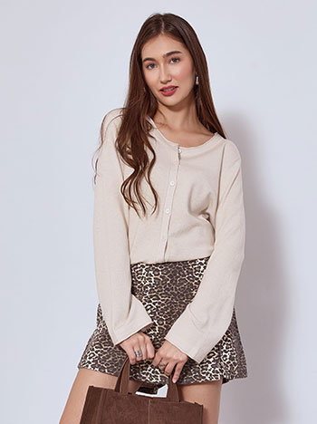 Ζακέτα πλεκτή με απαλή υφή WT1042.5001+5