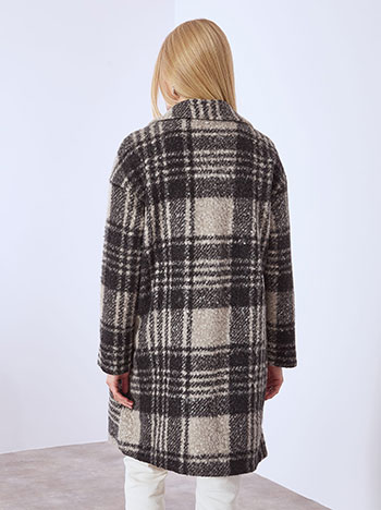 Παλτό μπουκλέ καρό WT1043.7001+1 φωτογραφία