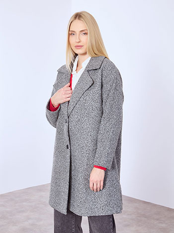 Παλτό μακρύ μπουκλέ WT1043.7002+1