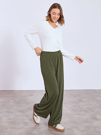 Παντελόνα πλεκτή ανάγλυφη WT1430.1666+5