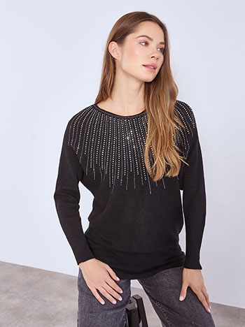 Celestino Πουλόβερ με strass λεπτομέρειες WT1430.4046+1