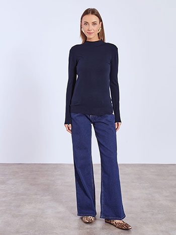 Πουλόβερ μονόχρωμο με βισκόζη WT1430.4050+6 φωτογραφία