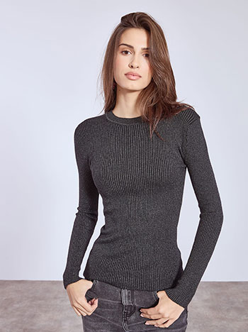 Πουλόβερ ριπ μεταλλιζέ WT1430.4095+1