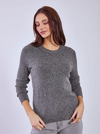 Πουλόβερ με στρογγυλή λαιμόκοψη WT1430.4878+3