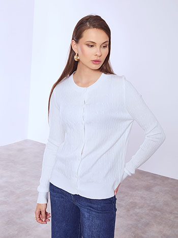 Ζακέτα με ανάγλυφο ύφασμα WT1430.5106+3