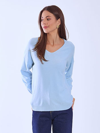 Πουλόβερ ασύμμετρο με παγιέτες WT1556.4312+2