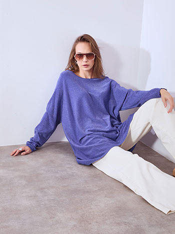 Μπλούζα μακριά μεταλλιζέ WT1556.4556+7