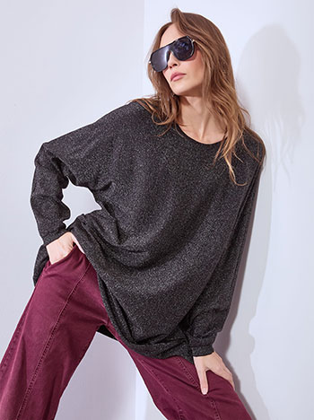 Μπλούζα μακριά μεταλλιζέ WT1556.4556+1