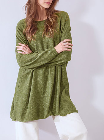 Μπλούζα μακριά μεταλλιζέ WT1556.4556+8