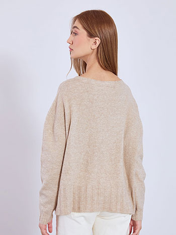 Πουλόβερ με λαιμόκοψη χαμόγελο WT1556.4601+8 φωτογραφία