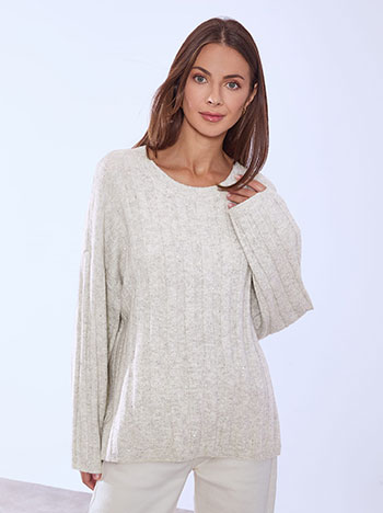 Πουλόβερ ριπ με παγιέτες WT1556.4655+4