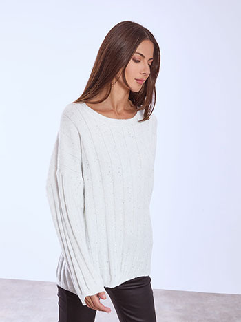 Πουλόβερ ριπ με παγιέτες WT1556.4655+3