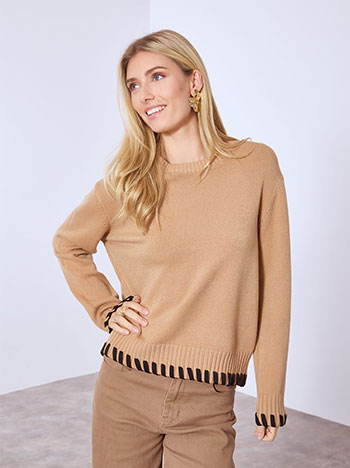 Πουλόβερ με λεπτομέρεια στο τελείωμα WT1556.4918+6