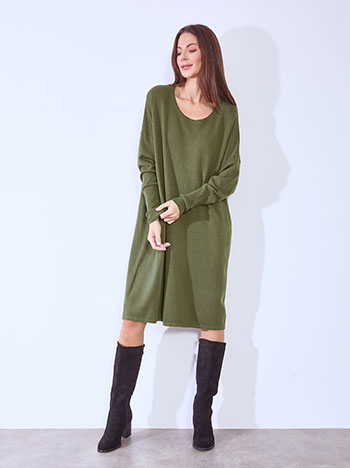 Φόρεμα πλεκτό μίντι oversized WT1556.8580+8