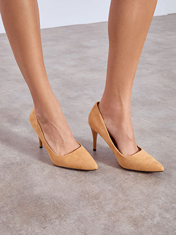 Γόβες με όψη σουέντ WT1605.A202+2