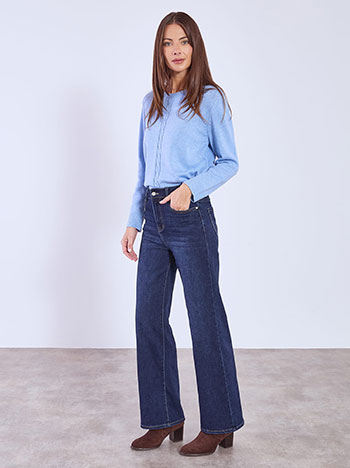 Τζιν wide leg ψηλόμεσο WT1628.1195+1