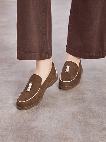 Μοκασίνια με σουέντ όψη WT1697.A263+1