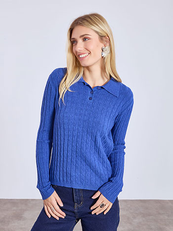 Πουλόβερ λεπτό με γιακά WT1738.4009+5