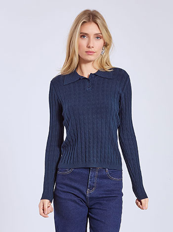 Πουλόβερ λεπτό με γιακά WT1738.4009+7