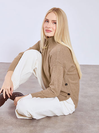 Πουλόβερ με ριπ λεπτομέρειες WT1738.4028+4