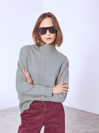 Πουλόβερ με διακοσμητική ραφή WT1738.4116+2