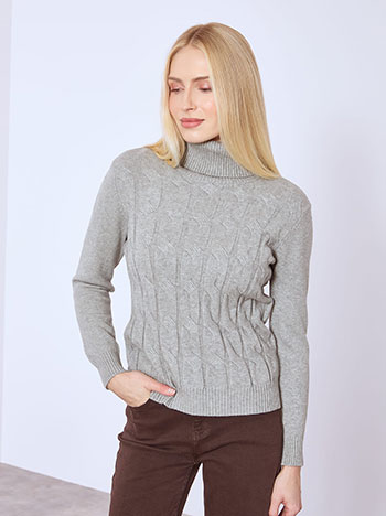 Πουλόβερ με χαλαρό ζιβάγκο WT1738.4179+2