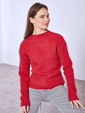 Πουλόβερ με ανάγλυφες ρίγες WT1794.4102+3