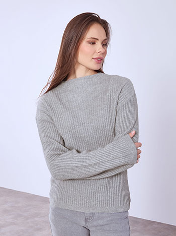 Πουλόβερ με ανάγλυφες ρίγες WT1794.4102+2