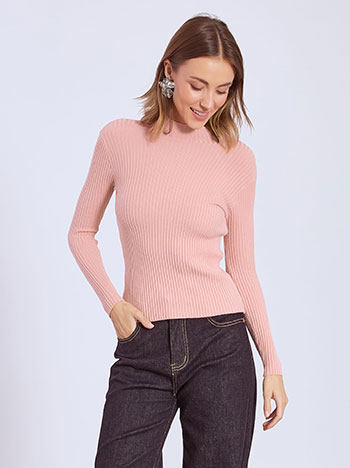 Μπλούζα ριπ με ψηλή λαιμόκοψη WT1794.4564+6