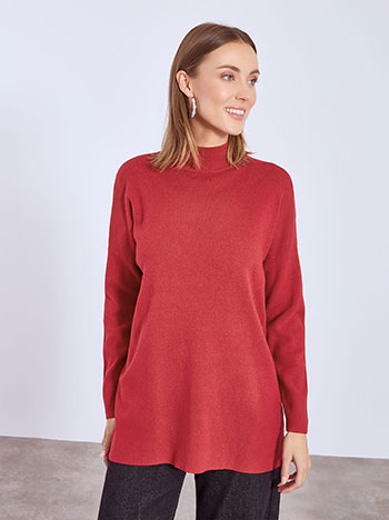 Πουλόβερ μονόχρωμο με βισκόζη WT1794.4625+3