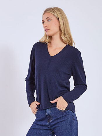 Πουλόβερ με γυριστό τελείωμα WT1794.4631+8