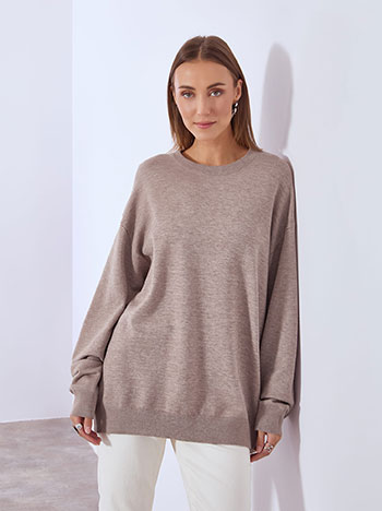 Πουλόβερ με στρογγυλή λαιμόκοψη WT1794.4635+3