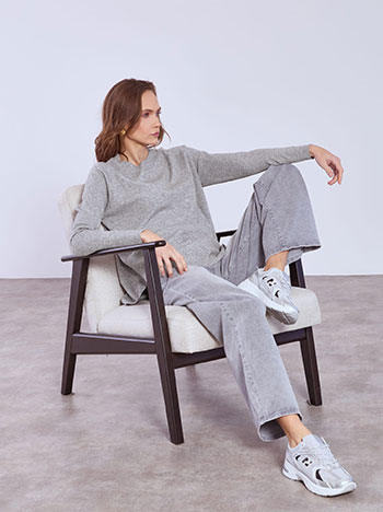 Πουλόβερ με ανοίγματα στο πλάι WT1794.4654+2