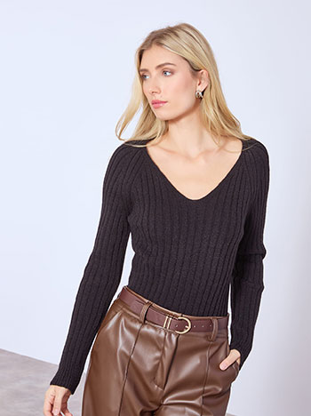 Πουλόβερ ριπ πλεκτό WT1794.4695+1