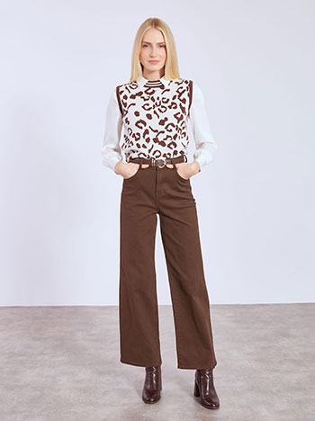 Τζιν μονόχρωμο με βαμβάκι WT1795.1623+1