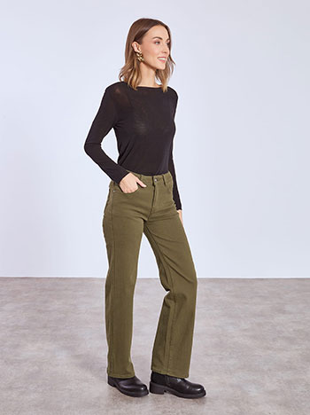 Τζιν wide leg μονόχρωμο WT1796.1471+3