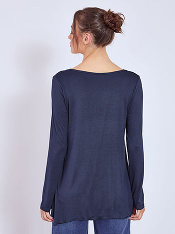 Μπλούζα με ασύμμετρο τελείωμα WT6066.4001+5 φωτογραφία