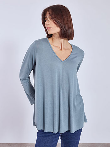 Μπλούζα με καμπύλη στο τελείωμα WT6385.4001+5