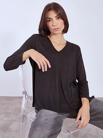 Μπλούζα με καμπύλη στο τελείωμα WT6385.4001+3