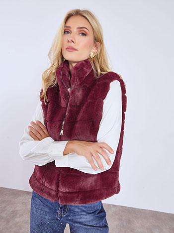 Γιλέκο με γούνα WT673.5826+4