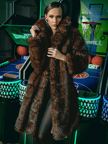 Γούνα μακριά με τσέπες WT673.7113+1