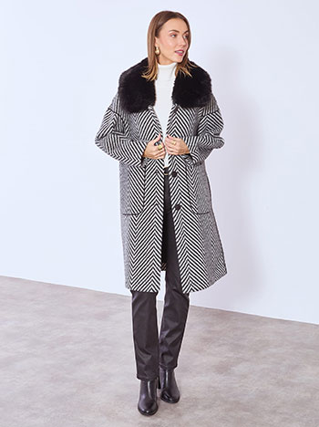 Celestino Παλτό με γούνα στον γιακά WT673.7938+1